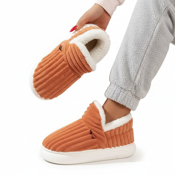 Orthopaedic Winter Plush Slippers for Women - Luxurious Warmth &amp; Support