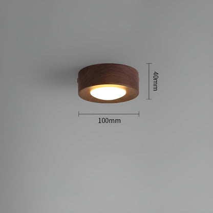 WoodCharm Moderne Plafondlamp voor Hal | Warme Hout Verlichting