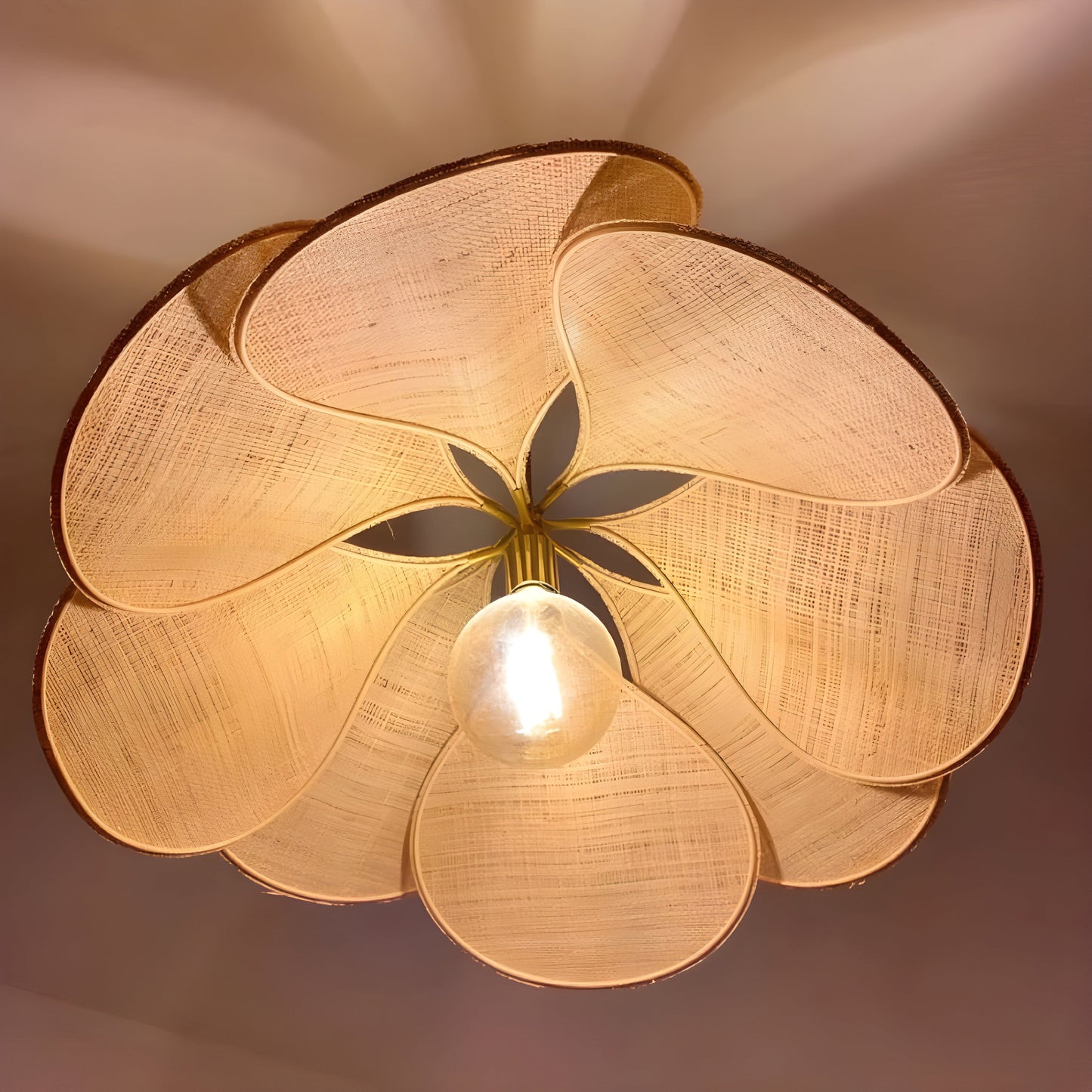 Hanglamp met Stof Bloemen | Moderne Decoratieve Verlichting voor Woonkamers