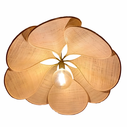 Hanglamp met Stof Bloemen | Moderne Decoratieve Verlichting voor Woonkamers