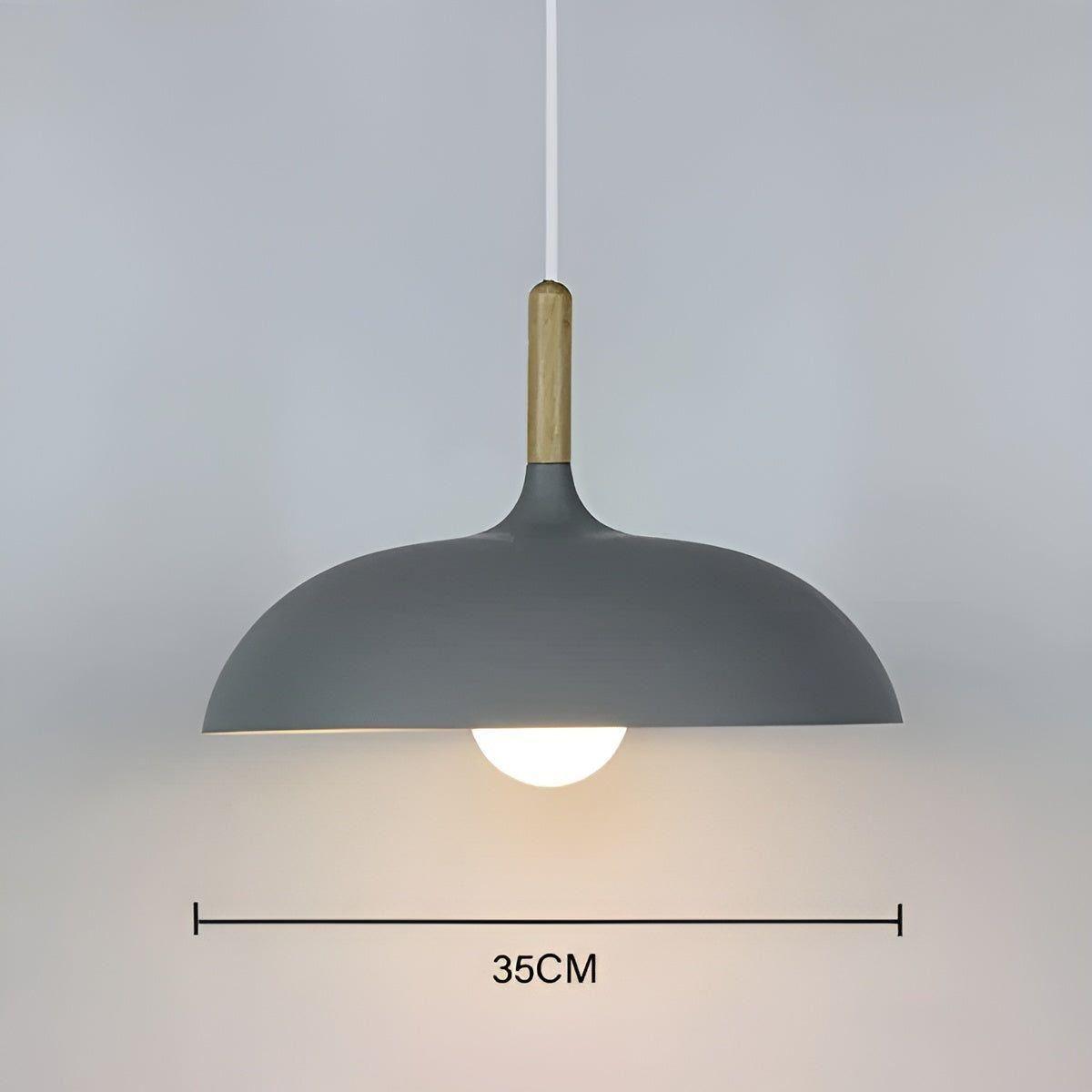 Eikenhout Hanglamp Scandinavisch | Minimalistische Plafondverlichting in Nordic Stijl