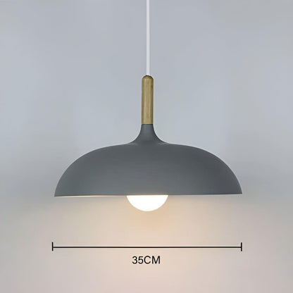 Eikenhout Hanglamp Scandinavisch | Minimalistische Plafondverlichting in Nordic Stijl