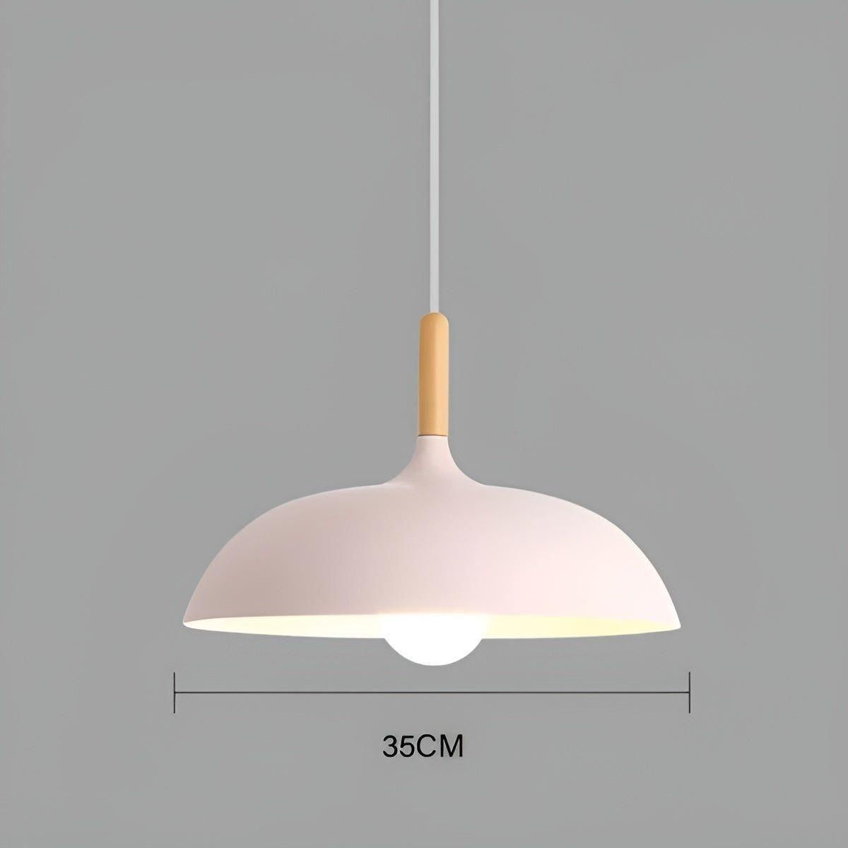 Eikenhout Hanglamp Scandinavisch | Minimalistische Plafondverlichting in Nordic Stijl