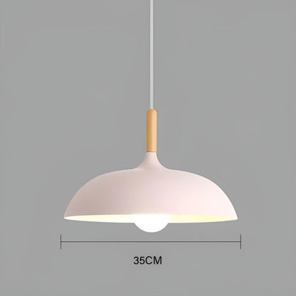 Eikenhout Hanglamp Scandinavisch | Minimalistische Plafondverlichting in Nordic Stijl