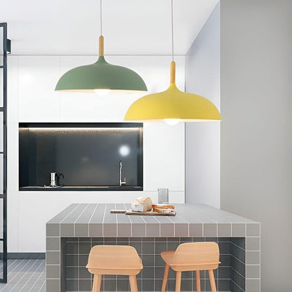 Eikenhout Hanglamp Scandinavisch | Minimalistische Plafondverlichting in Nordic Stijl