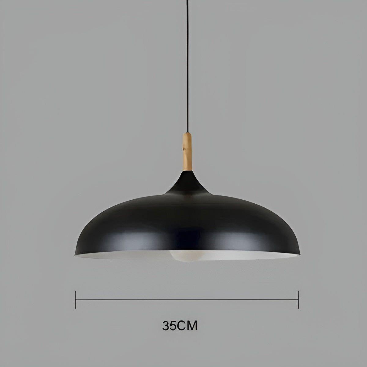 Eikenhout Hanglamp Scandinavisch | Minimalistische Plafondverlichting in Nordic Stijl