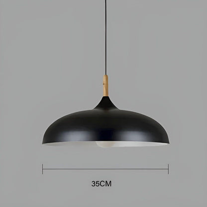 Eikenhout Hanglamp Scandinavisch | Minimalistische Plafondverlichting in Nordic Stijl