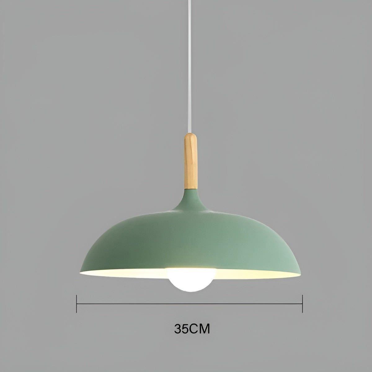 Eikenhout Hanglamp Scandinavisch | Minimalistische Plafondverlichting in Nordic Stijl