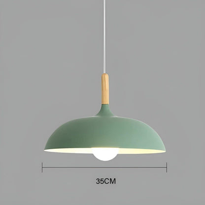 Eikenhout Hanglamp Scandinavisch | Minimalistische Plafondverlichting in Nordic Stijl