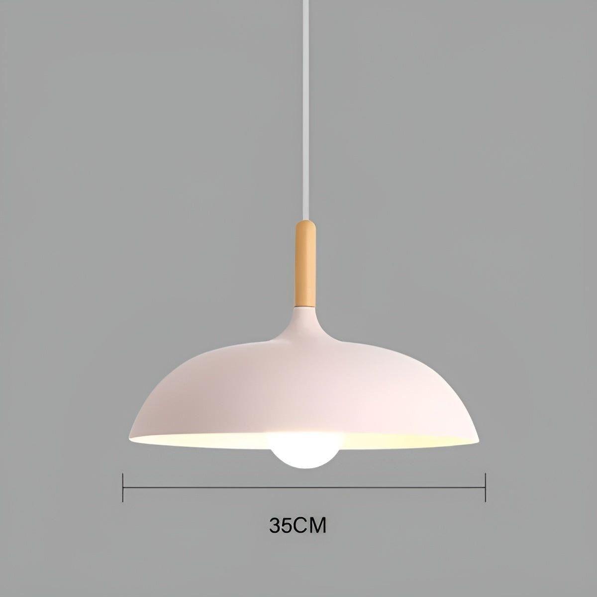 Eikenhout Hanglamp Scandinavisch | Minimalistische Plafondverlichting in Nordic Stijl
