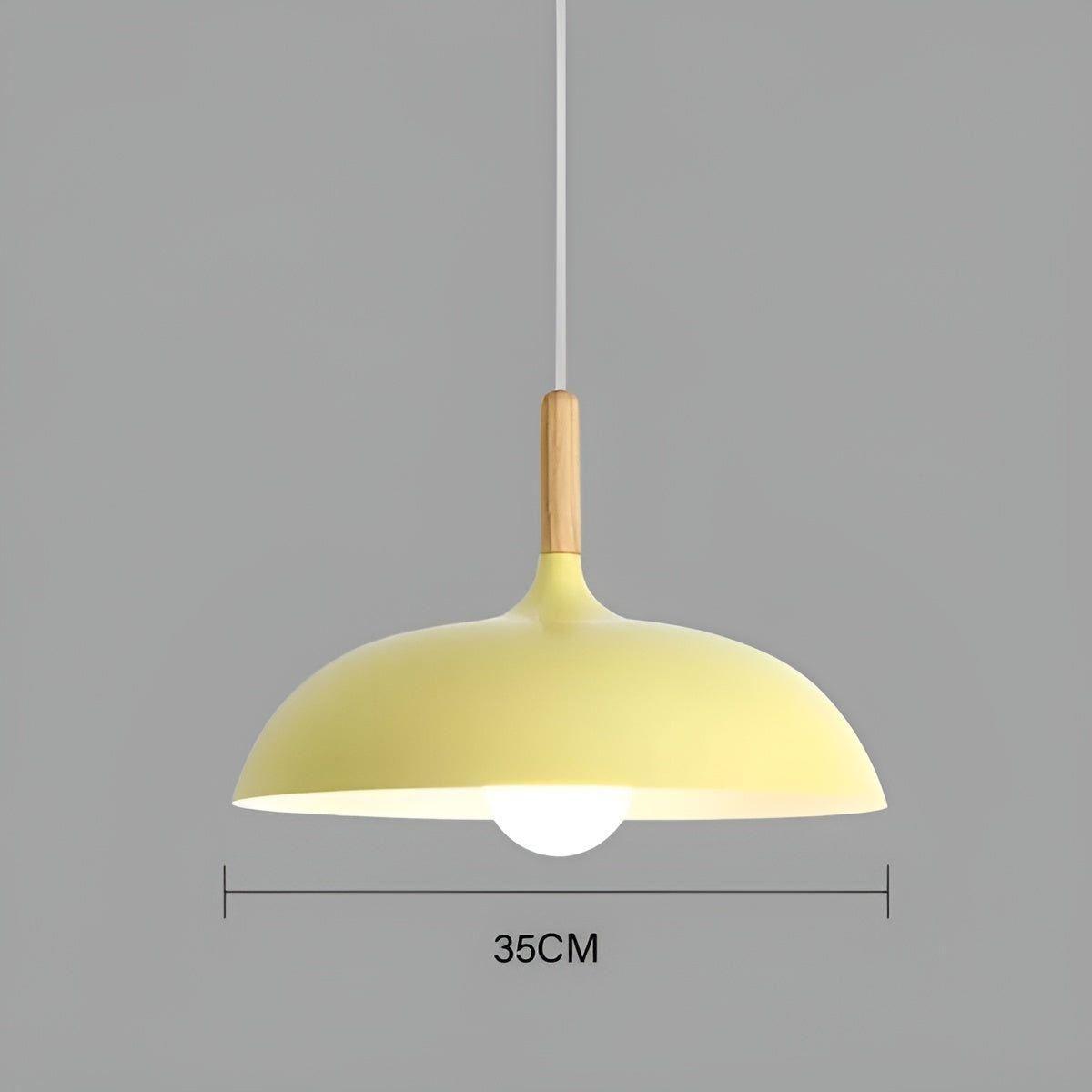 Eikenhout Hanglamp Scandinavisch | Minimalistische Plafondverlichting in Nordic Stijl