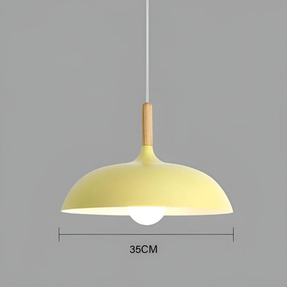 Eikenhout Hanglamp Scandinavisch | Minimalistische Plafondverlichting in Nordic Stijl