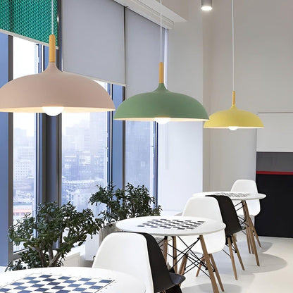 Eikenhout Hanglamp Scandinavisch | Minimalistische Plafondverlichting in Nordic Stijl