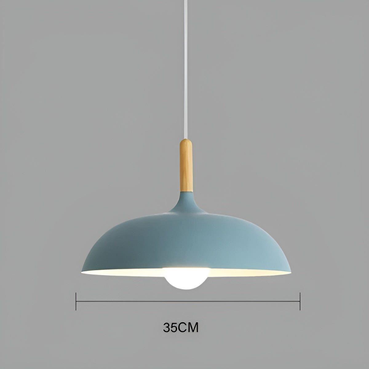 Eikenhout Hanglamp Scandinavisch | Minimalistische Plafondverlichting in Nordic Stijl