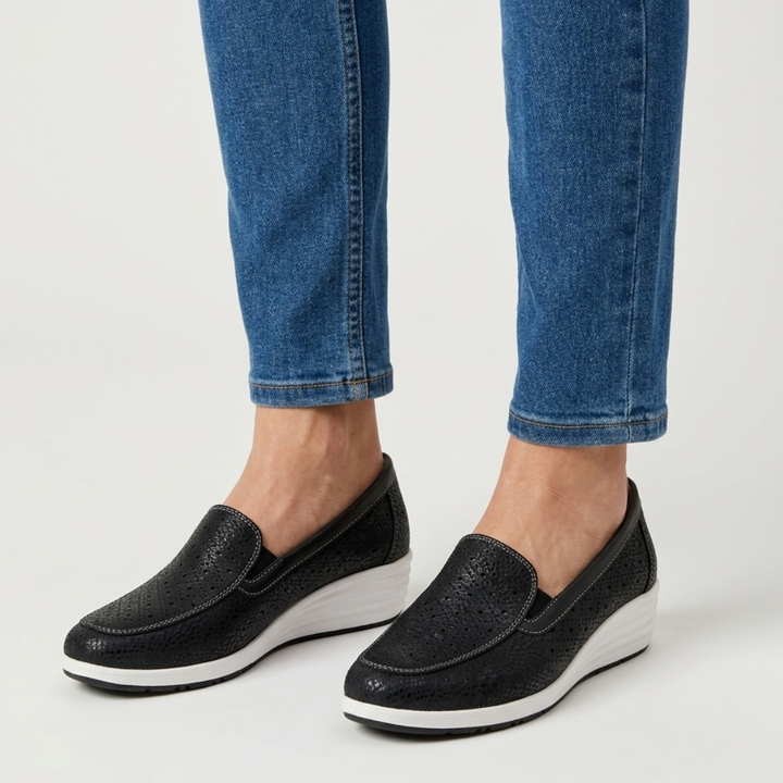 Ermione | Orthopedic Leather Loafers Comfortable Supportive Everyday Women
