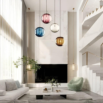 Glasbol LED Hanglamp Nordic | Stijlvolle Verlichting voor Elegante Woonkamers