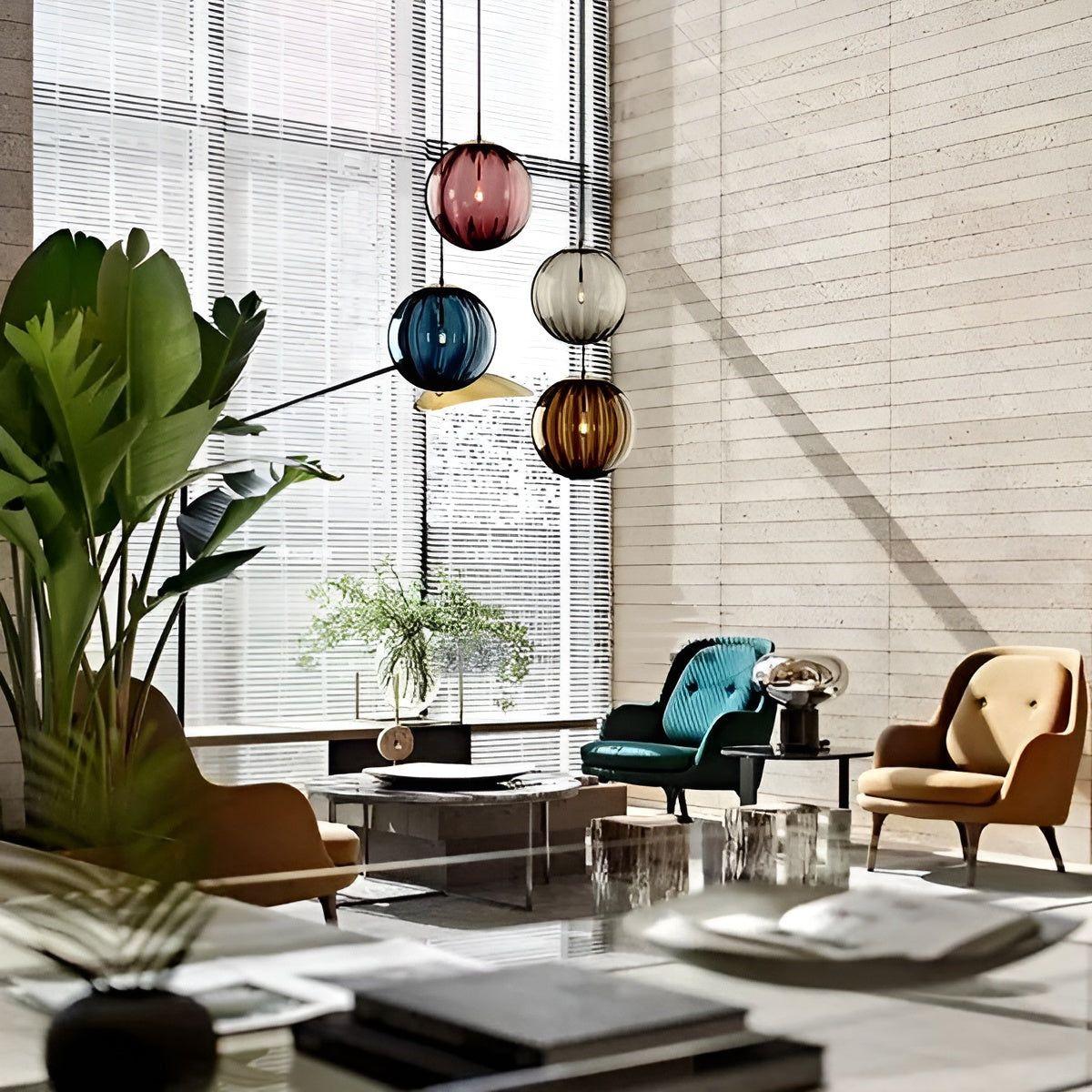 Glasbol LED Hanglamp Nordic | Stijlvolle Verlichting voor Elegante Woonkamers