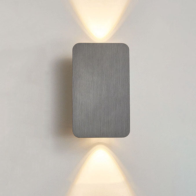Nordic Minimalistisch Rechthoekig Glas Wandlamp 2-Lichts | LED Warm Licht