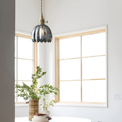 Hanglamp met Bloemen Glas | Japans Design voor Gezellige Ruimtes