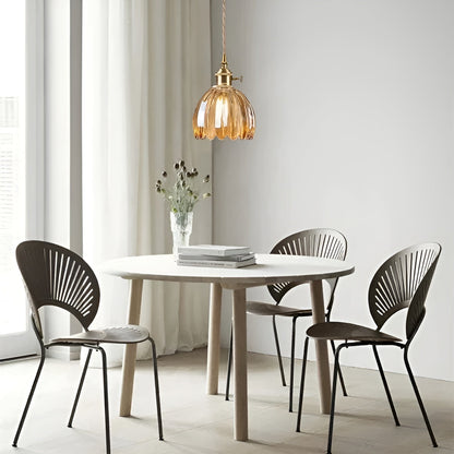 Hanglamp met Bloemen Glas | Japans Design voor Gezellige Ruimtes