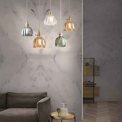 Hanglamp met Bloemen Glas | Japans Design voor Gezellige Ruimtes