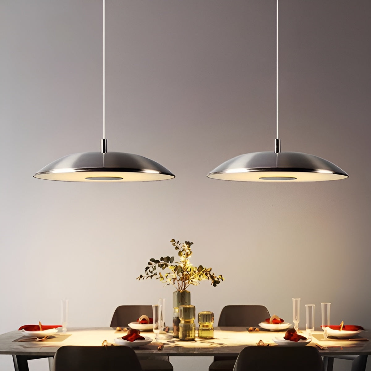 Moderne LED Hanglamp IJzer en Nikkel | Decoratief Warm Licht voor Thuis
