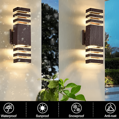 LED Buitenwandlamp Up-Down | Modern Waterdicht voor Tuin en Balkon