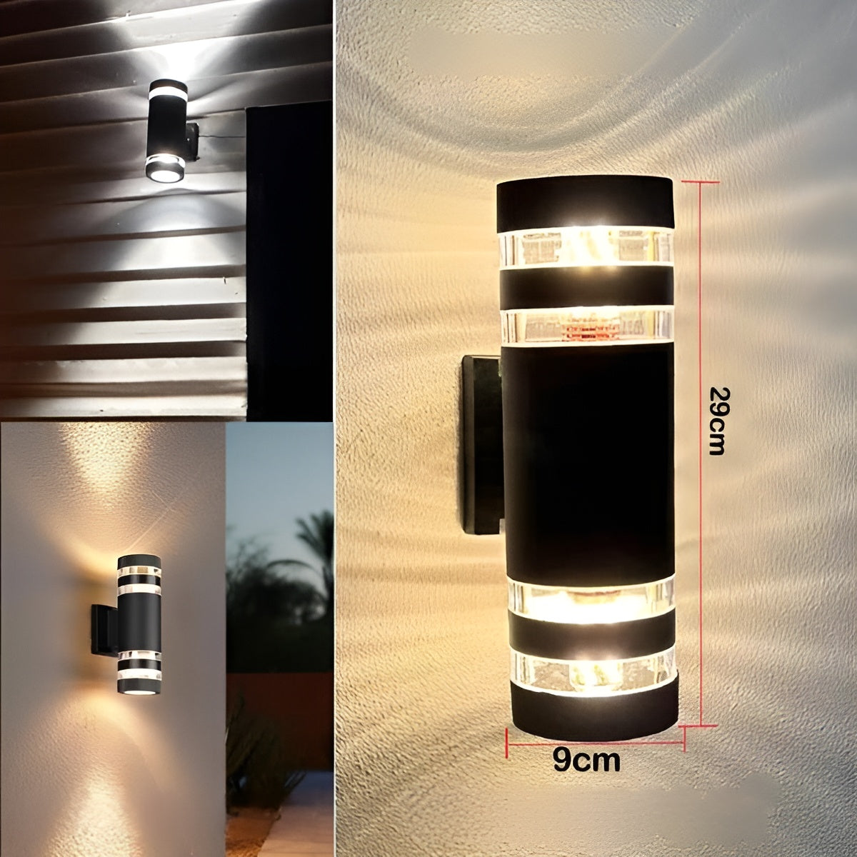 LED Buitenwandlamp Up-Down | Modern Waterdicht voor Tuin en Balkon