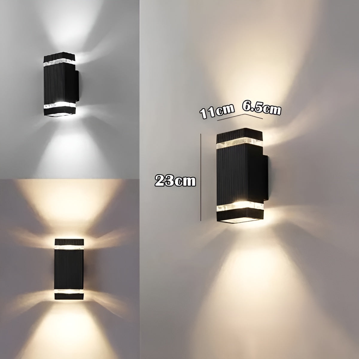 LED Buitenwandlamp Up-Down | Modern Waterdicht voor Tuin en Balkon