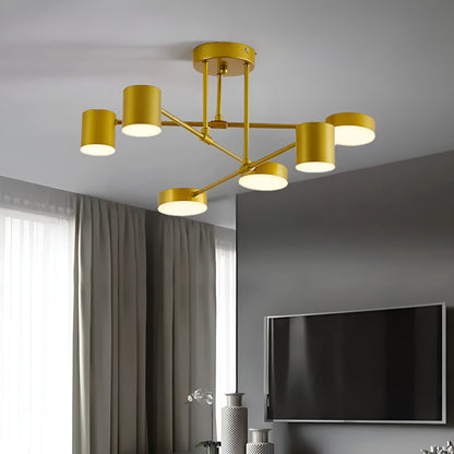 LED Plafondlamp 6 Armen Modern | Heldere Verlichting voor Grote Woonkamers