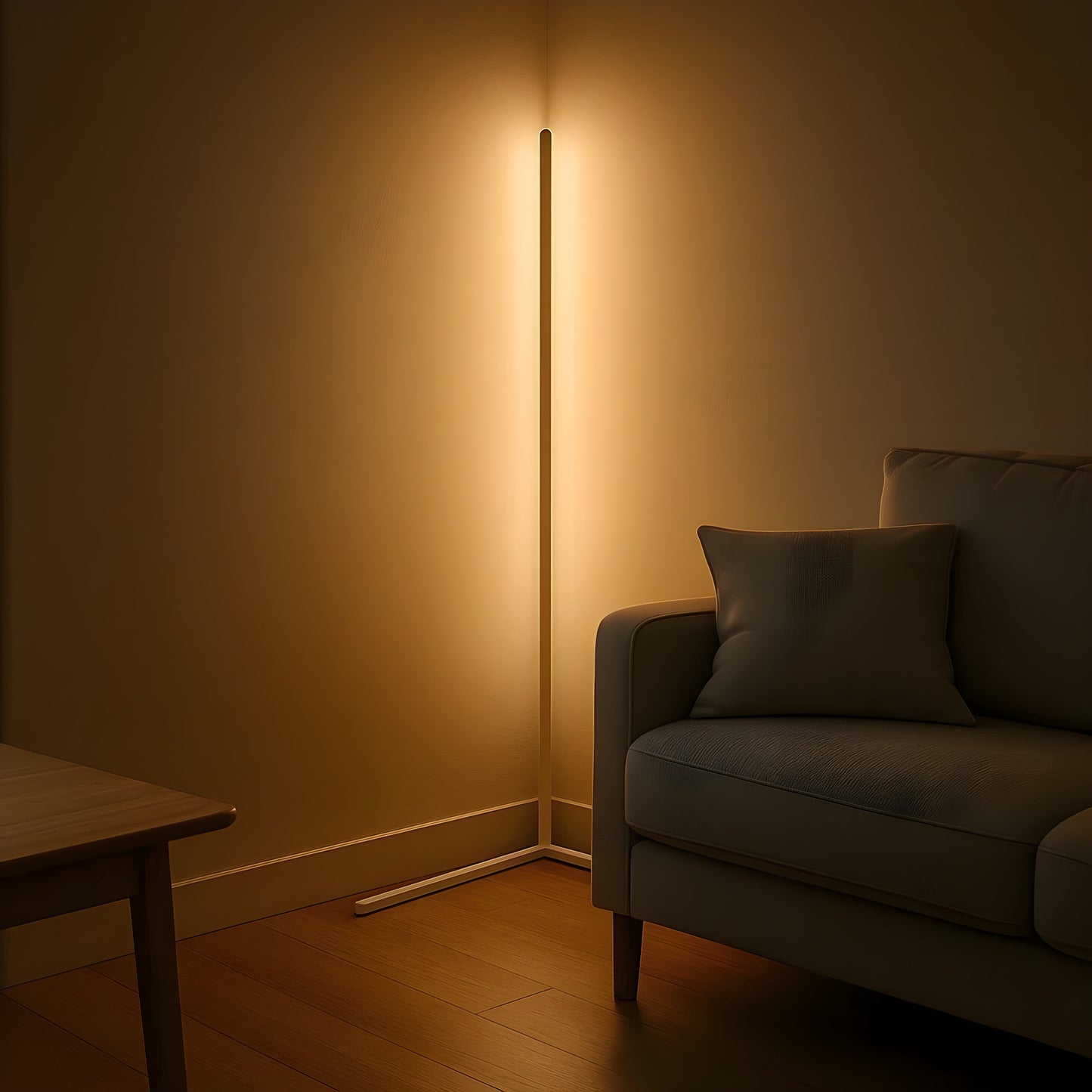 LED Hoeklamp Dimbaar | Modern Design met Indirect Licht en Afstandsbediening
