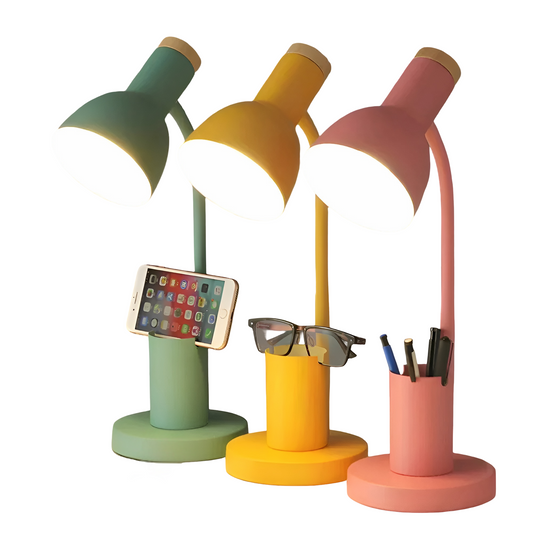 LED Bureaulamp met Pennenbak | Stijlvol en Praktisch Bureau Organizer