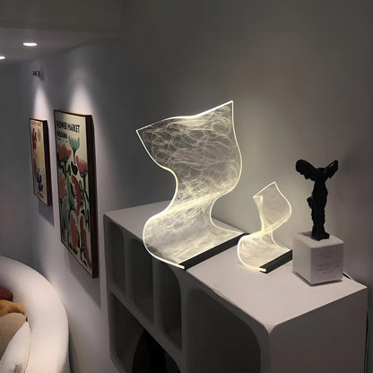 Acryl Tafellamp Tijdloos Elegant | Decoratieve LED Lamp voor Thuis