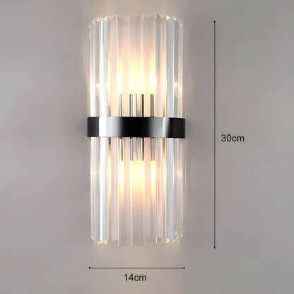 Wandlamp met Kristal Effect | Elegant Design met Gouden Accent