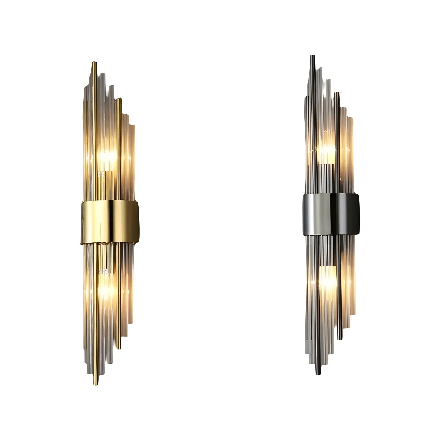 Wandlamp met Kristal Effect | Elegant Design met Gouden Accent