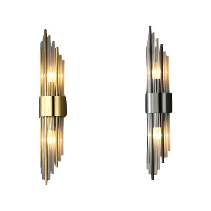 Wandlamp met Kristal Effect | Elegant Design met Gouden Accent