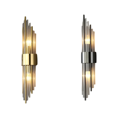 Wandlamp met Kristal Effect | Elegant Design met Gouden Accent
