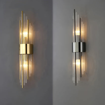 Wandlamp met Kristal Effect | Elegant Design met Gouden Accent