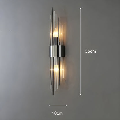 Wandlamp met Kristal Effect | Elegant Design met Gouden Accent