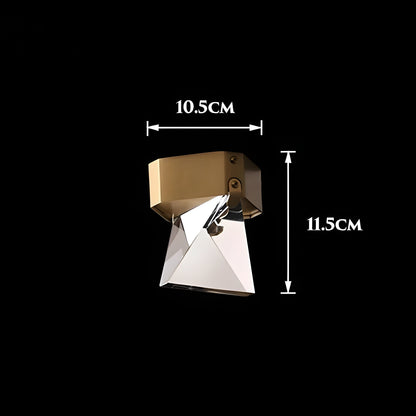LumiCrystal Minimalistisch Kristal LED Plafondlamp | Gang en Korridor Verlichting