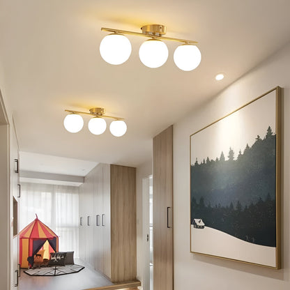 LED Glas Plafondlamp Nordic | Stijlvolle Verlichting voor Woon- en Slaapkamer