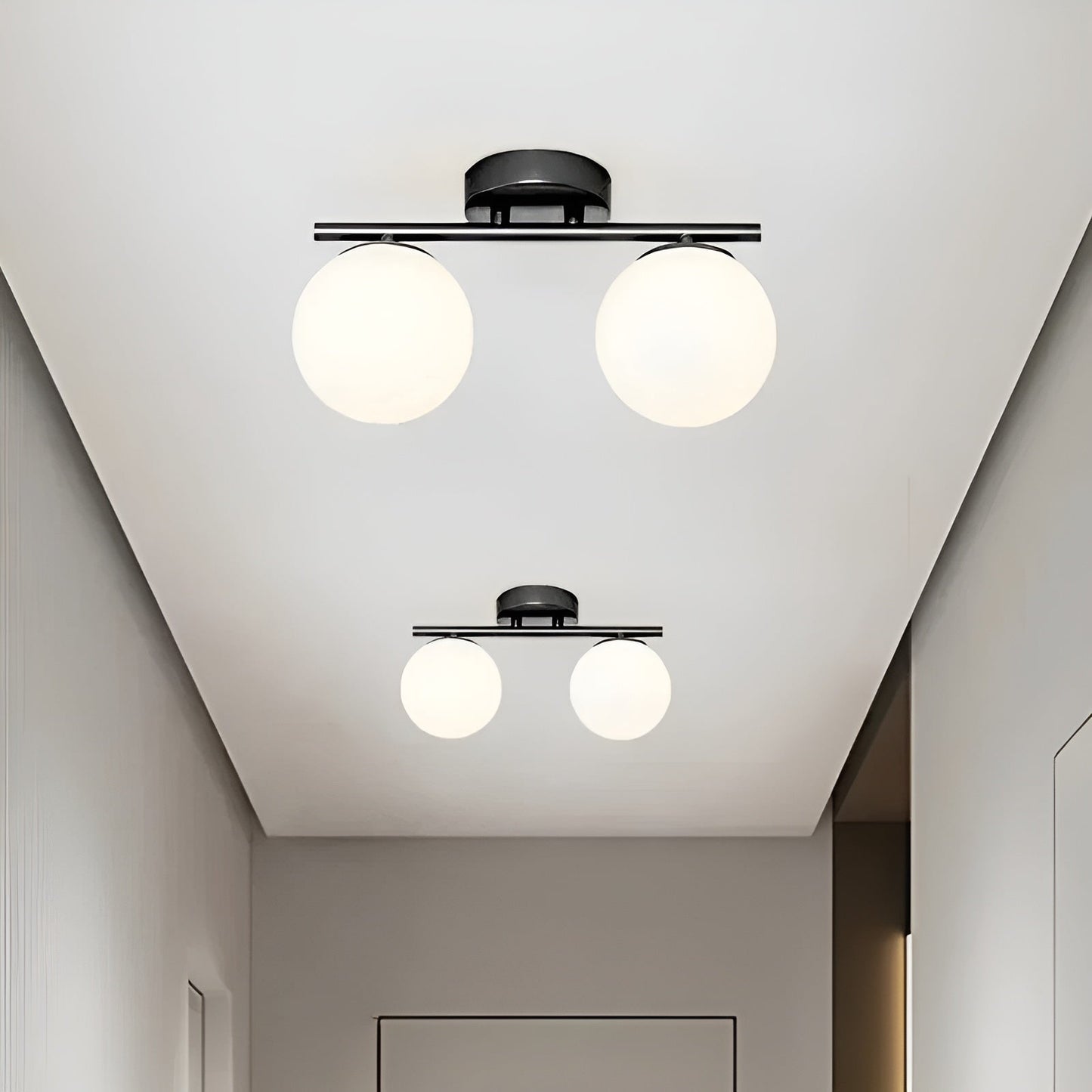 LED Glas Plafondlamp Nordic | Stijlvolle Verlichting voor Woon- en Slaapkamer