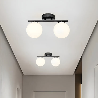 LED Glas Plafondlamp Nordic | Stijlvolle Verlichting voor Woon- en Slaapkamer