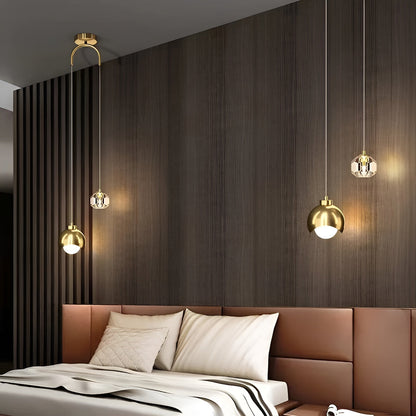 Kristal Hanglamp Scandinavisch Elegant | Stijlvolle Verlichting voor Slaapkamer en Woonkamer