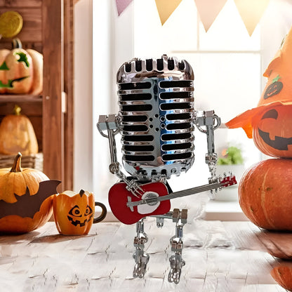Robot Gitaar LED Tafellamp | Vintage Decoratie voor Bureau en Slaapkamer