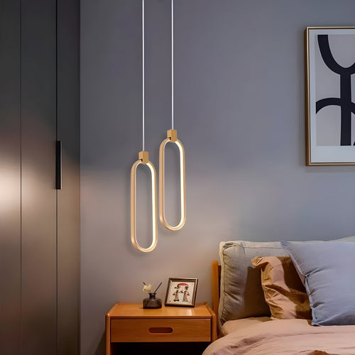 GildedGlow Decoratieve LED Hanglamp | Vergulde Sfeer Verlichting