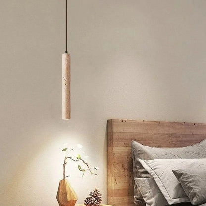 Radiance Wabi-Sabi Travertin LED Kroonluchter | Minimalistisch Lang Lijnen Design
