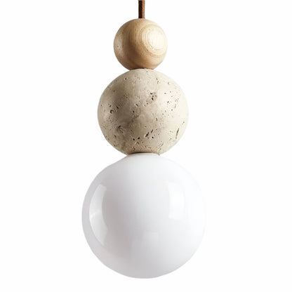 Travertin Hanglamp | Natuursteen Verlichting voor Luxe Woonkamer