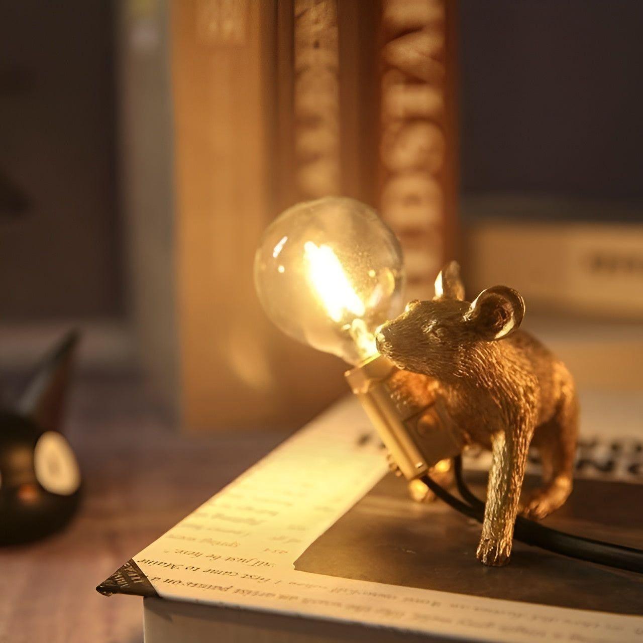 MouseSparkle Muis LED Lamp | Speelse Tafeldecoratie met Warm Licht