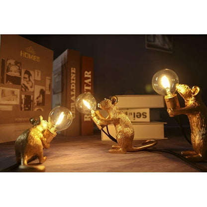 MouseSparkle Muis LED Lamp | Speelse Tafeldecoratie met Warm Licht